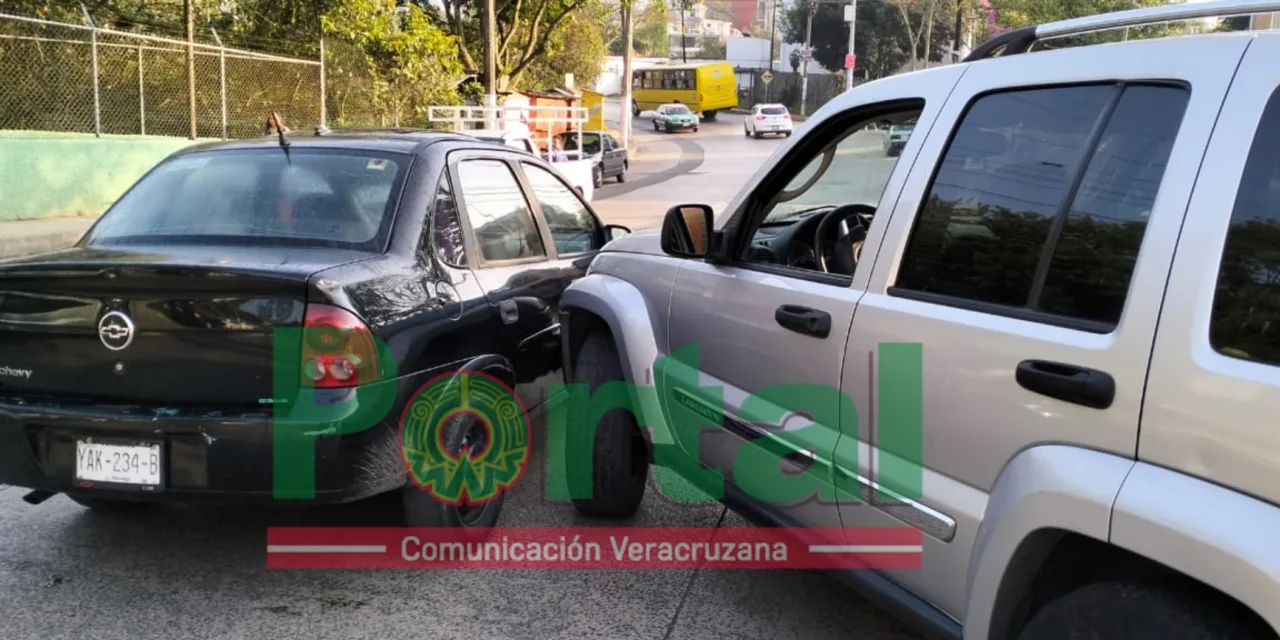 Accidente de tránsito a la altura del Tecnológico de Xalapa