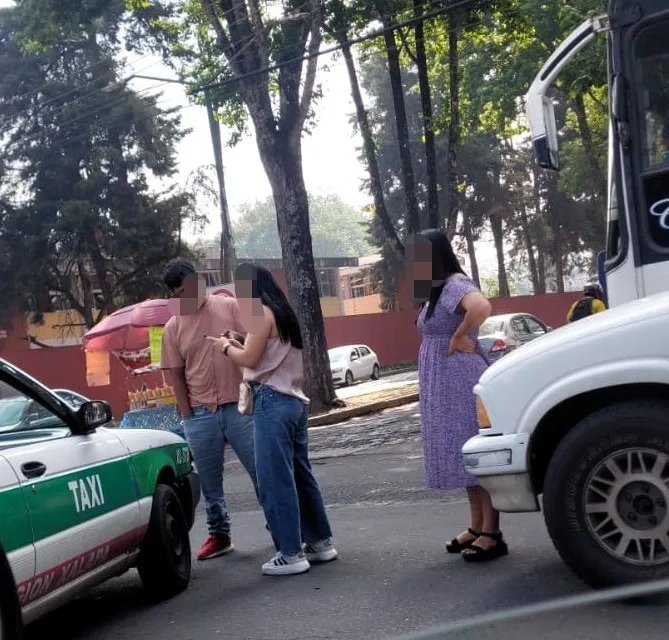 Accidente de tránsito en la avenida Ruiz Cortines, esquina Villahermosa
