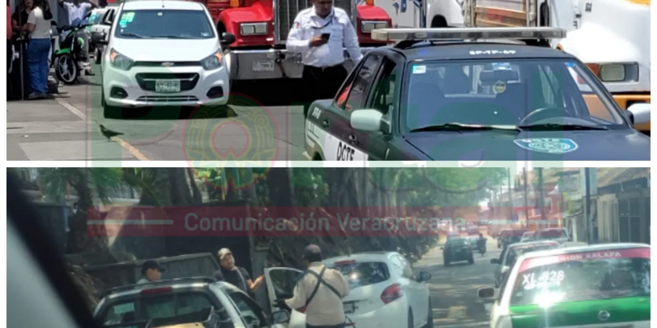 Dos accidentes de tránsito este mediodía en Xalapa