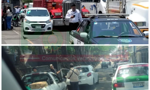 Dos accidentes de tránsito este mediodía en Xalapa