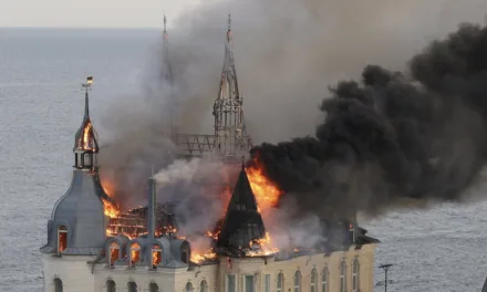 Rusia perpetró su ataque ainmediaciones de un edificio histórico de Odesa conocido como “el castillo de Harry Potter