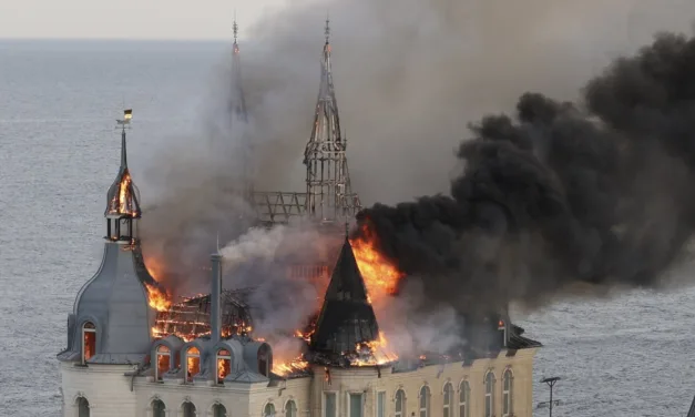 Rusia perpetró su ataque ainmediaciones de un edificio histórico de Odesa conocido como “el castillo de Harry Potter