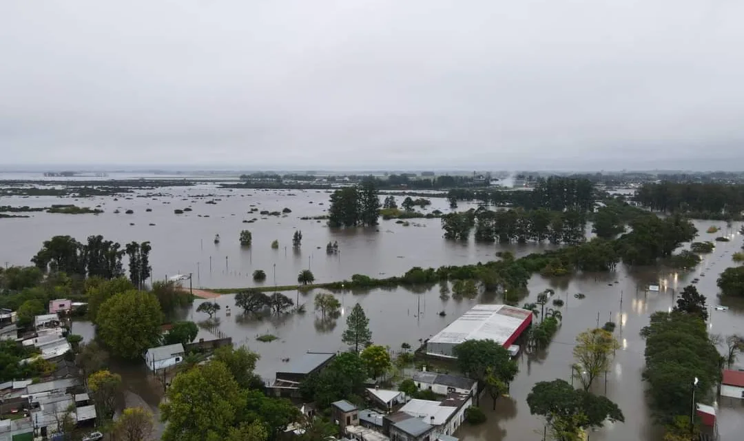 Se registran inundaciones ahora en Uruguay.