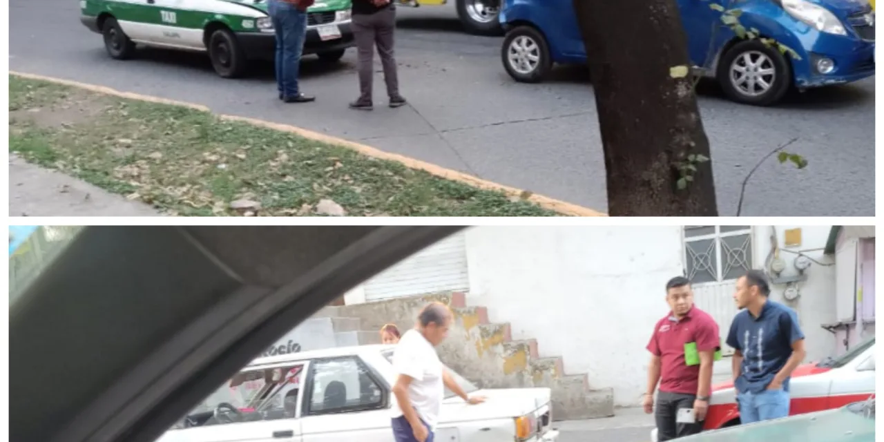 Dos accidentes de tránsito en la avenida Xalapa