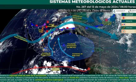 Finaliza la segunda onda de calor, no obstante, se mantendrán temperaturas superiores a los 45 °C en Veracruz, Tabasco,Campeche, Tamaulipas