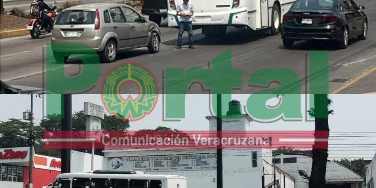 Accidente de tránsito en la avenida Lázaro Cárdenas, a la altura de Agua Santa