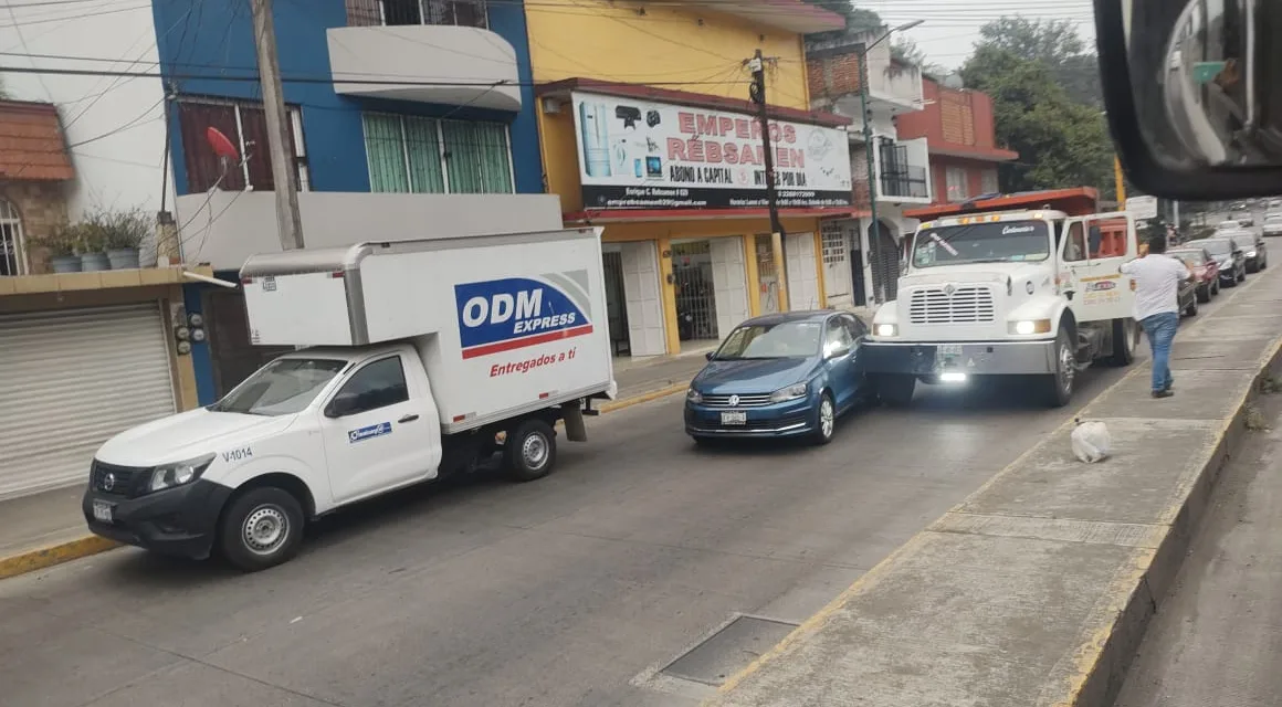 Accidente de tránsito en la avenida Rébsamen, Xalapa