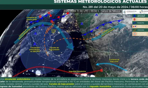 Tercera ola de calor provocará temperaturas de hasta 40 grados en varios estados del país