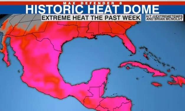 Domo de calor afecta a México y a Centroamérica durante al menos diez días
