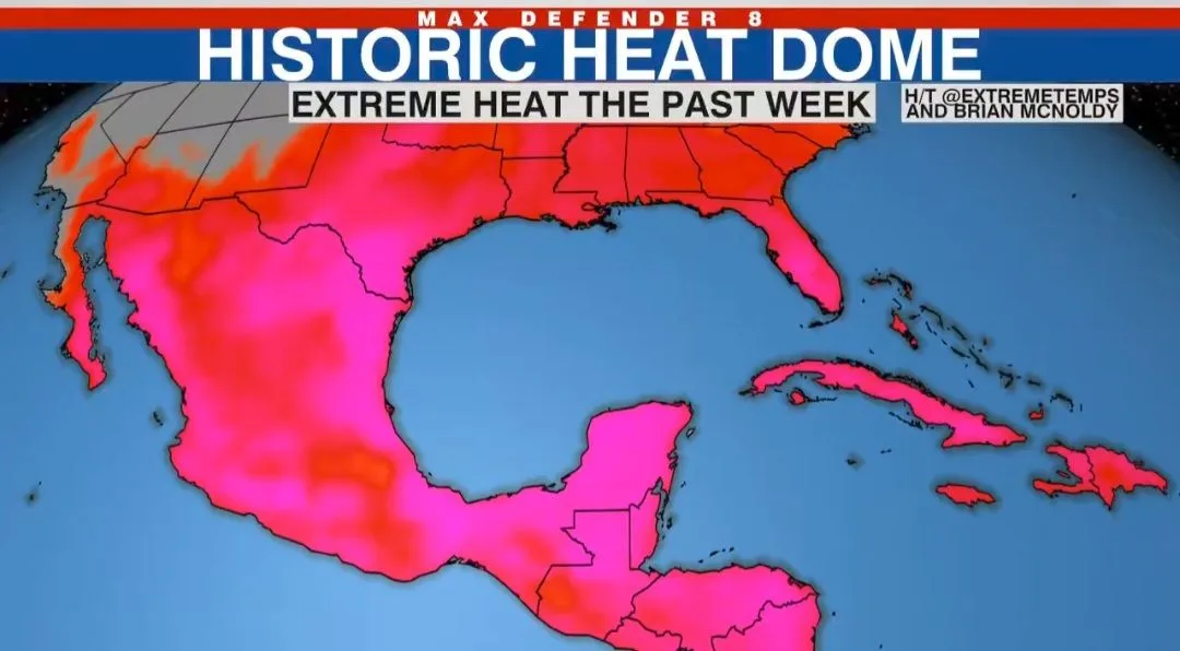 Domo de calor afecta a México y a Centroamérica durante al menos diez días