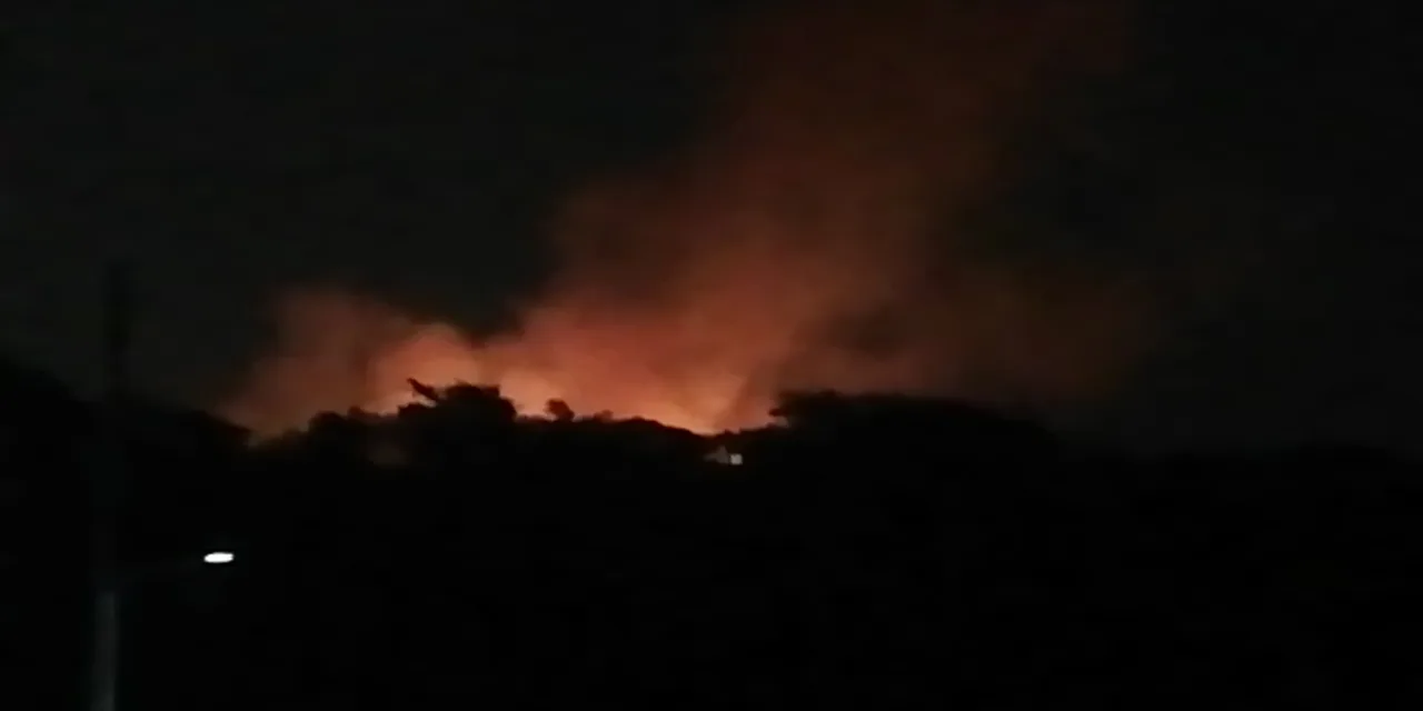 Se registra incendio de pastizal en La Estanzuela