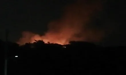 Se registra incendio de pastizal en La Estanzuela