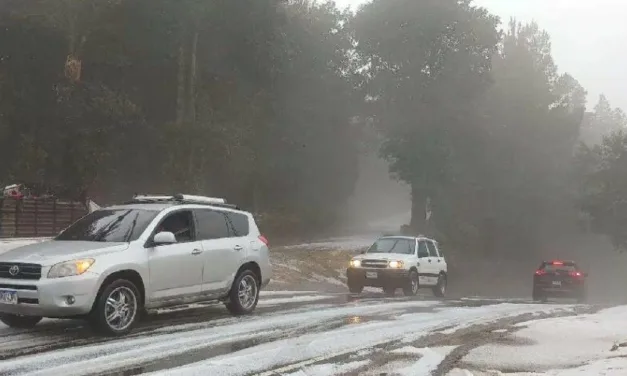 Lluvia, viento fuerte y caída de granizo hoy viernes 24 de mayo