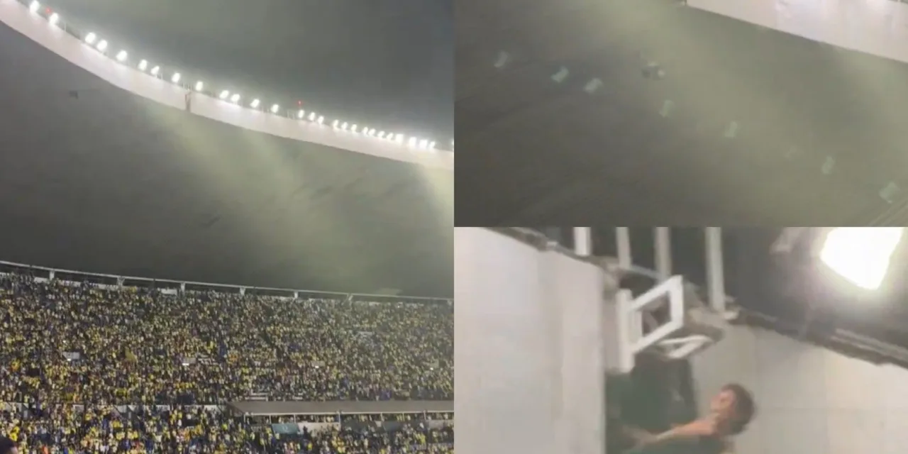 VIDEO: Aficionado del América pone su vida en riesgo festejando el campeonato en el techo del estadio Azteca