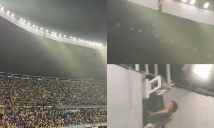 VIDEO: Aficionado del América pone su vida en riesgo festejando el campeonato en el techo del estadio Azteca