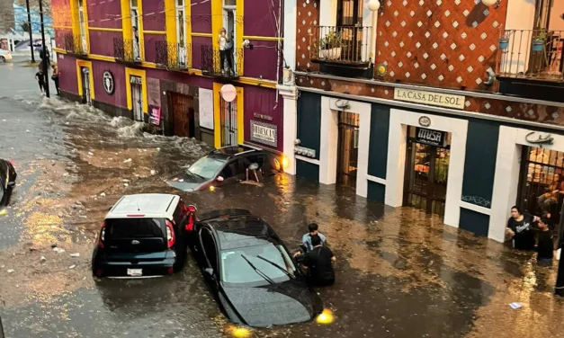 Inundaciones y segunda granizada ayer en puebla