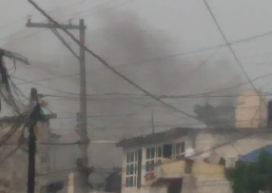 Se registra incendio de casa en la zona centro de Xalapa