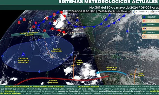 Toma tus precauciones!: Continuarán registrándose fuertes lluvias en diferentes estados del país