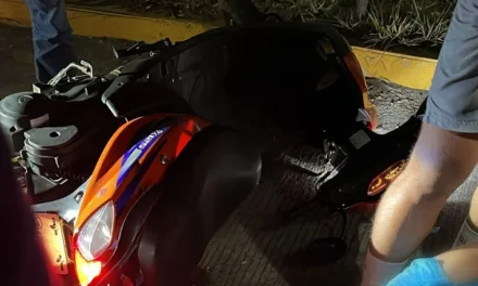 Motociclista lesionado en la avenida Lázaro Cárdenas