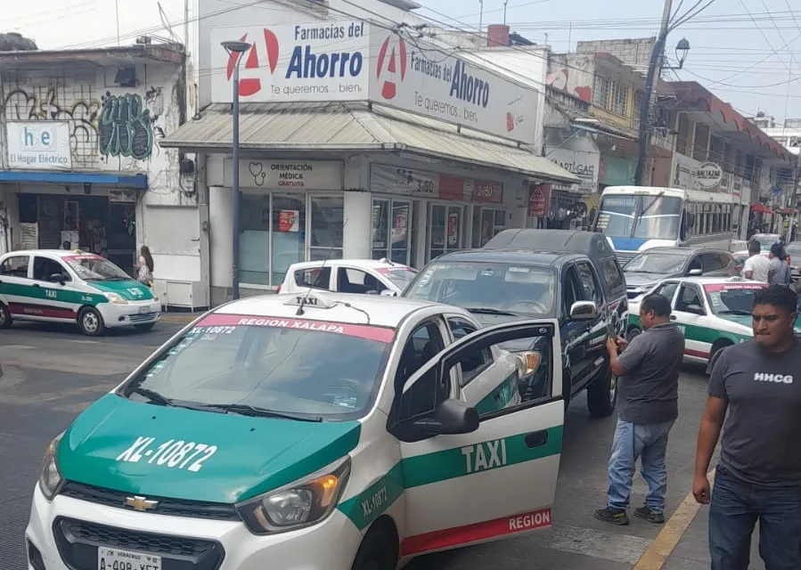 Accidente de tránsito en la zona centro de Xalapa