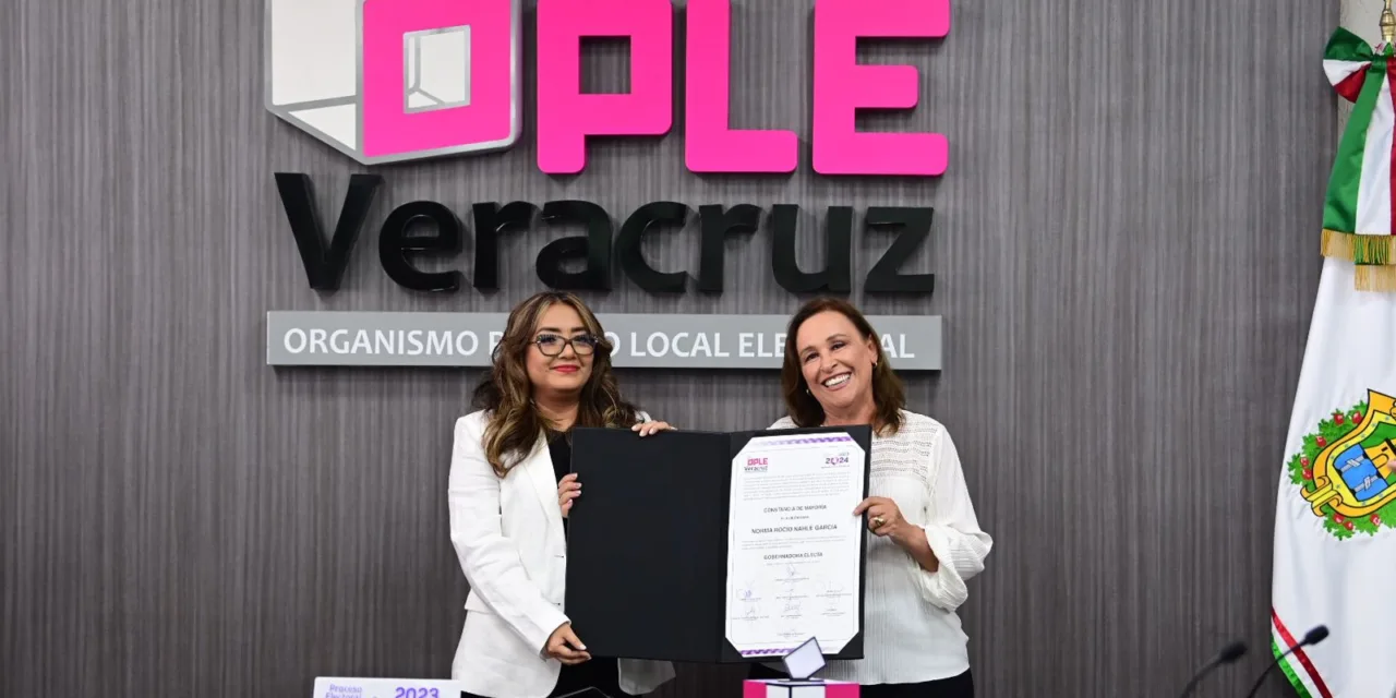 Recibe  constancia de mayoría Rocío Nahle como Gobernadora electa del estado de Veracruz