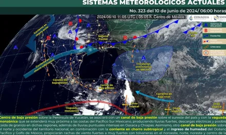 Pronostican lluvias fuertes para este lunes en México