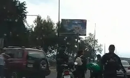 Motociclista lesionado en la carretera Xalapa-Coatepec