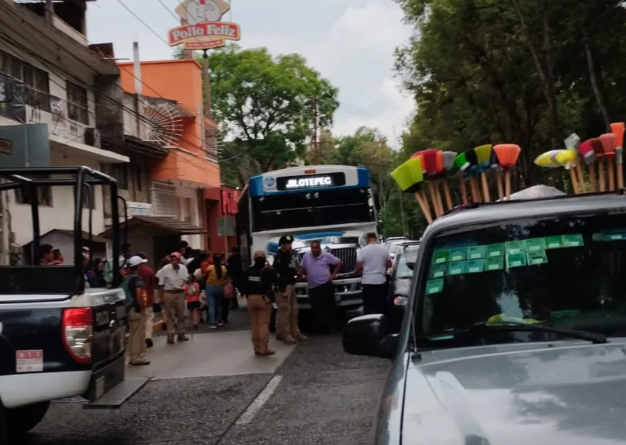 Accidente de tránsito en la avenida Xalapa