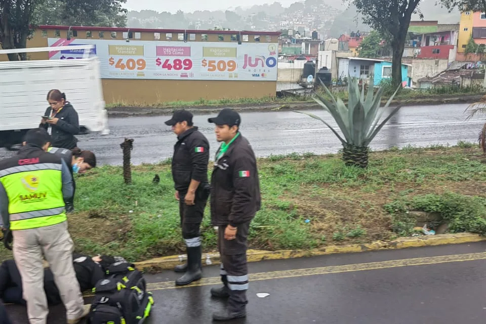 Motociclista lesionado en el bulevar Xalapa – Banderilla