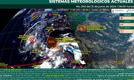 Conagua alertó que en las próximas horas se esperan lluvias de fuertes a muy fuertes