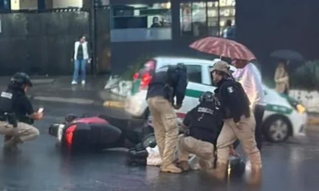 Motociclista lesionado en la avenida Américas, esquina Paricutin