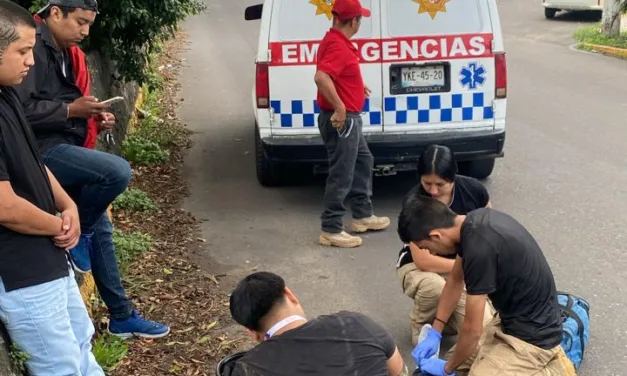 Accidente de tránsito en la avenida Primero de Mayo, Xalapa