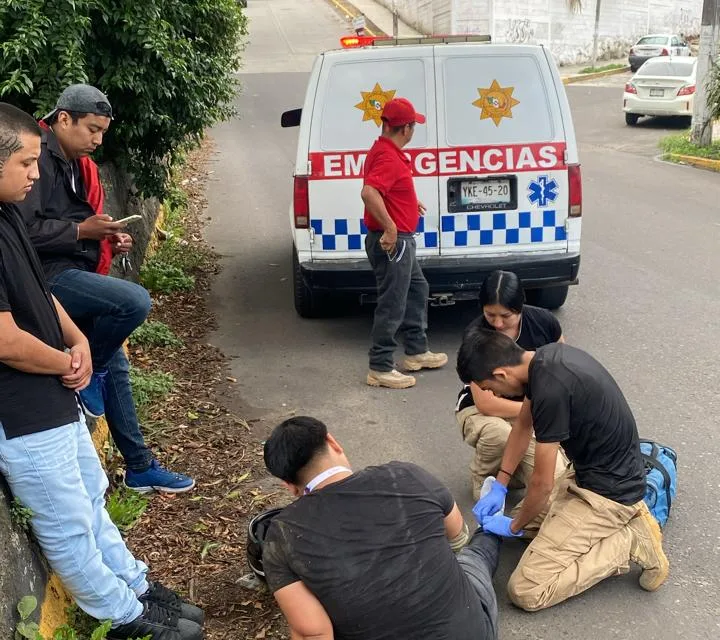 Accidente de tránsito en la avenida Primero de Mayo, Xalapa