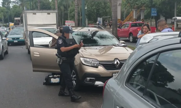 Accidente de tránsito a la altura de Plaza Animas