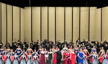 Banda Sinfónica del Gobierno y el Estudio de Danza San Filippo se presentaron en el Teatro del Estado