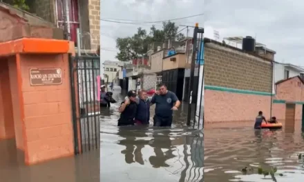 Video: Así  rescatan a personas tras lluvias en el Estado de México