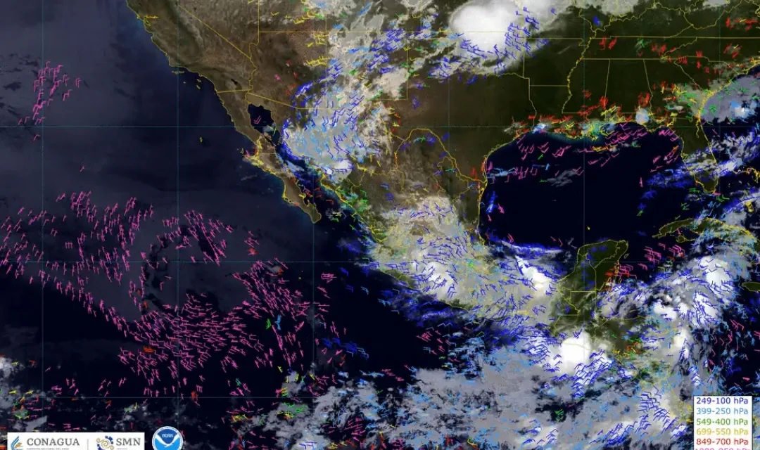 Se pronostican lluvias intensas en el occidente y sureste de México,