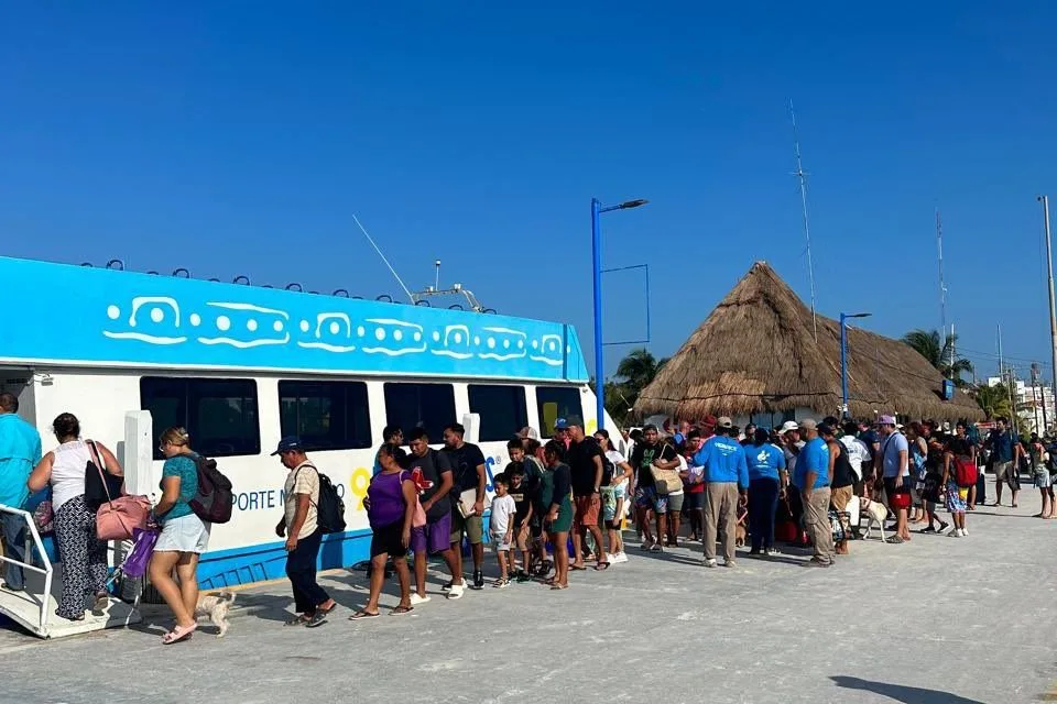 Todo listo para la evacuación en Holbox!