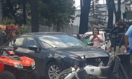 Motociclista lesionado en la avenida Manuel Ávila Camacho, Xalapa