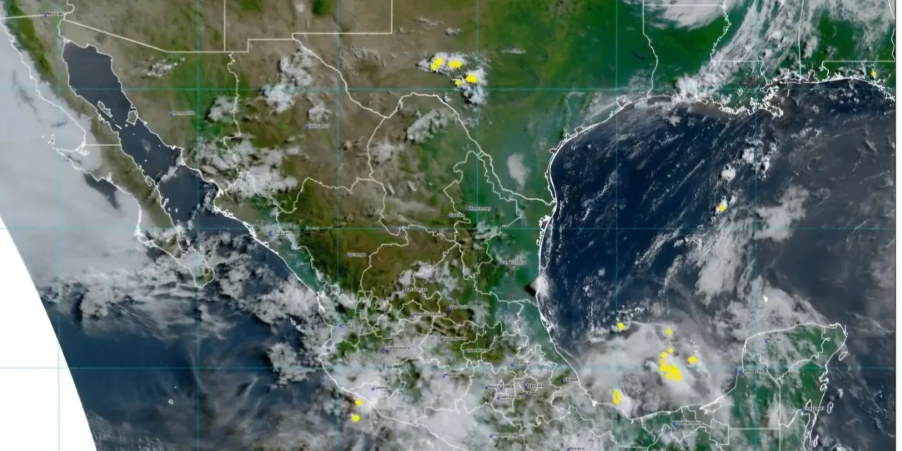 Se pronostican lluvias intensas para regiones de Chiapas, Guerrero, Oaxaca, Puebla y Veracruz