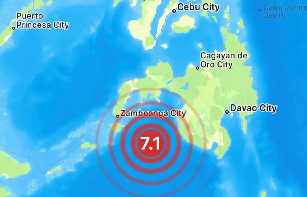 Terremoto de magnitud 7.1 sacude Filipinas