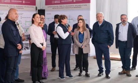 López Obrador y Claudia Sheinbaum  supervisan obras de movilidad en el Estado de México