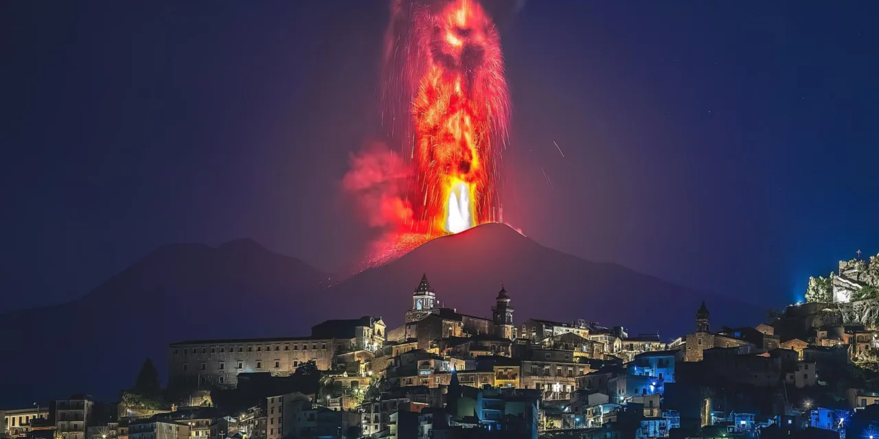 Vídeo: Volcán Etna se intensifica la emisión de lava y cenizas