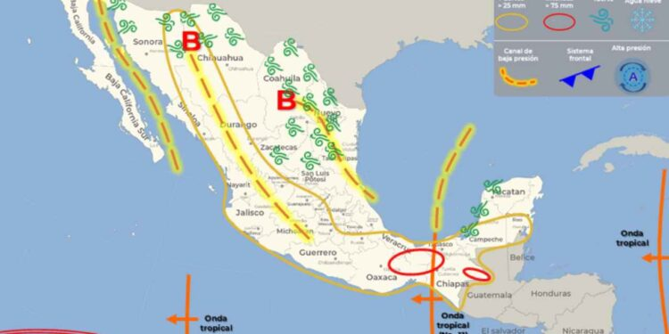 Ondas Tropicales 11 y 12 se ‘desatarán’ y causarán lluvias intensas en México