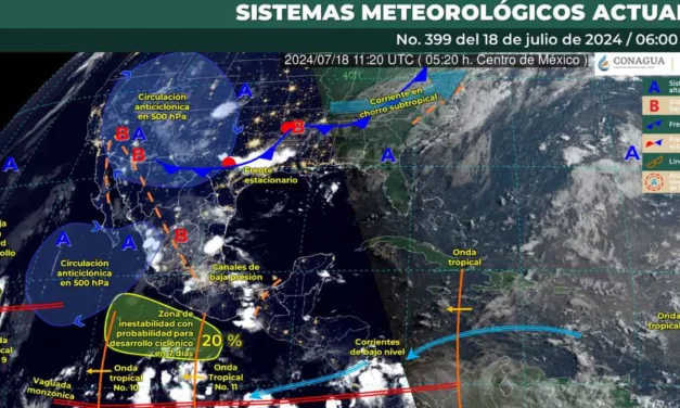 Onda tropical 11 dejará lluvias intensas en estos estados