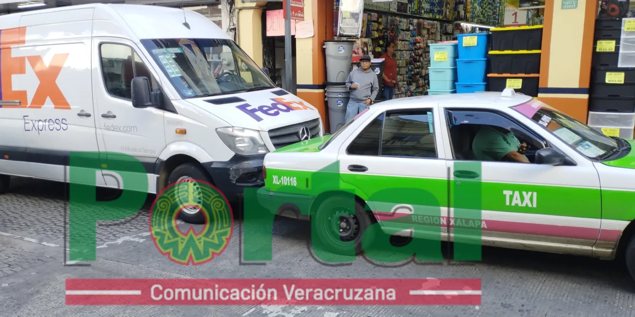 Accidente de tránsito en la zona centro de Xalapa