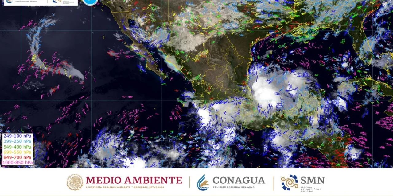 Para este lunes , lluvias intensas para 11 entidades de México