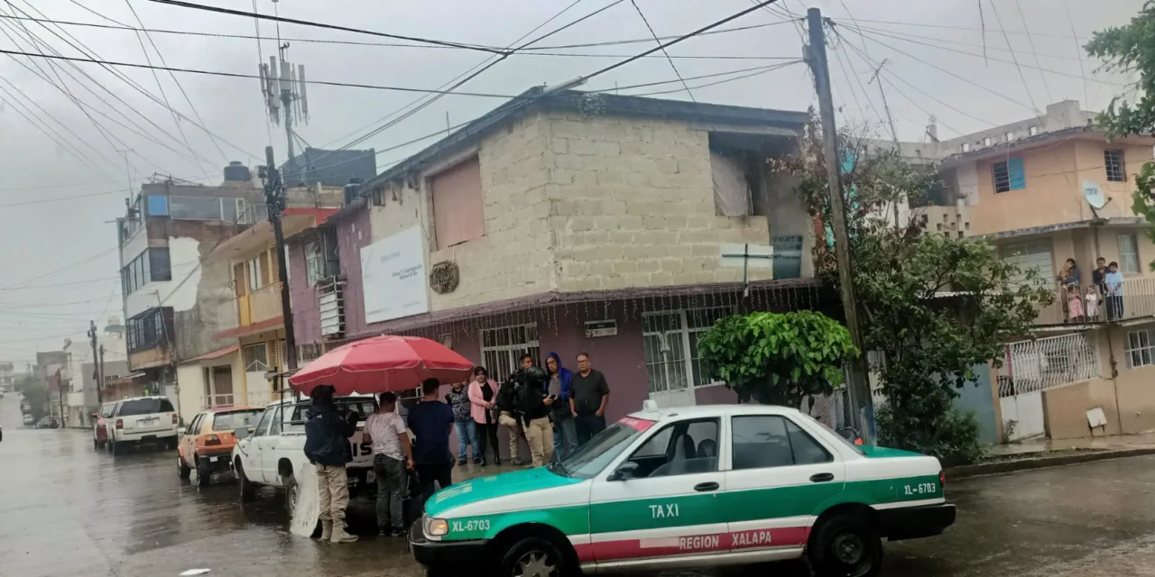 Motociclista lesionado en la Colonia Progreso, Xalapa