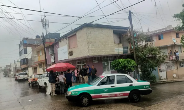 Motociclista lesionado en la Colonia Progreso, Xalapa