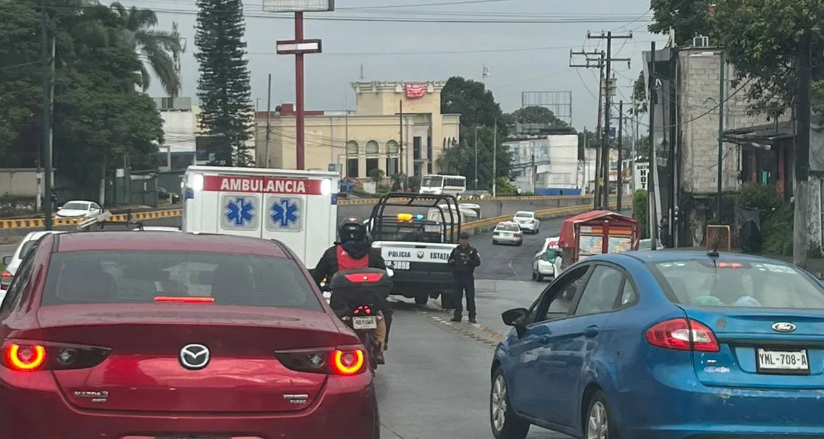 Accidente de tránsito a  la altura del Distribuidor vial de La Araucaria